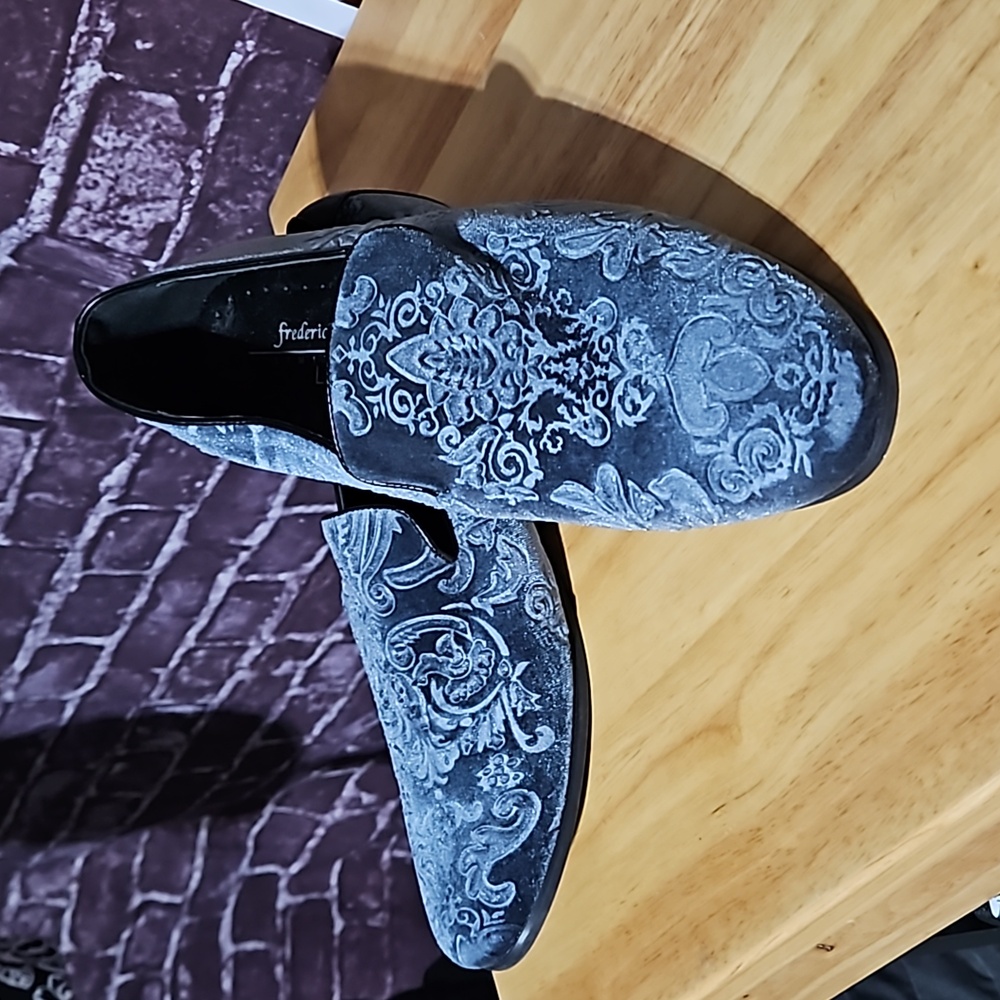 Fredrico Leone Limited Men's Blue Velvet Tuxedo Shoe